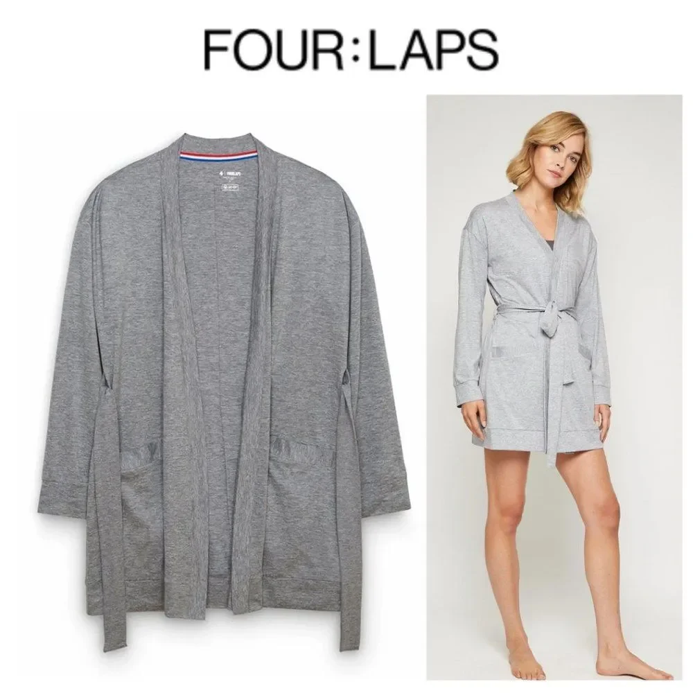 NWT Fourlaps Stratus Wrap Grey Heather